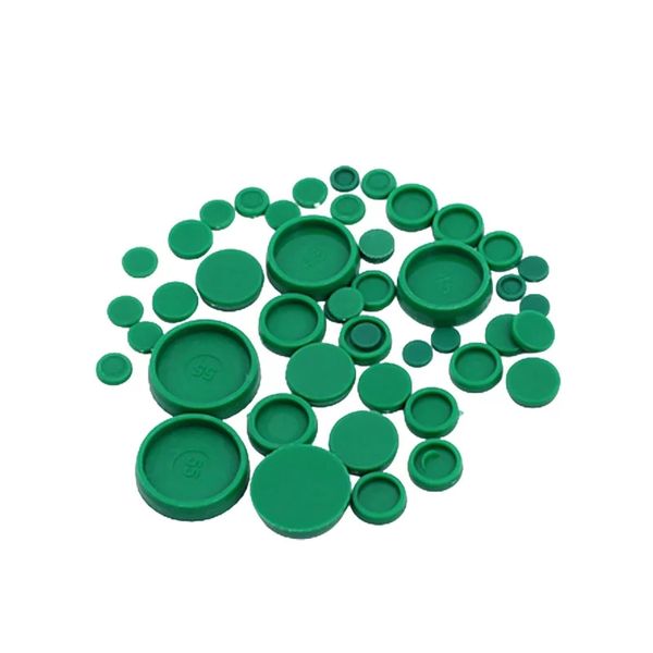 50/100/200pcs tampas verdes tampa de pó de plástico para hGr15; fole para parafuso guia da guia de vedação de vedação; guias de trilho linear CNC peças