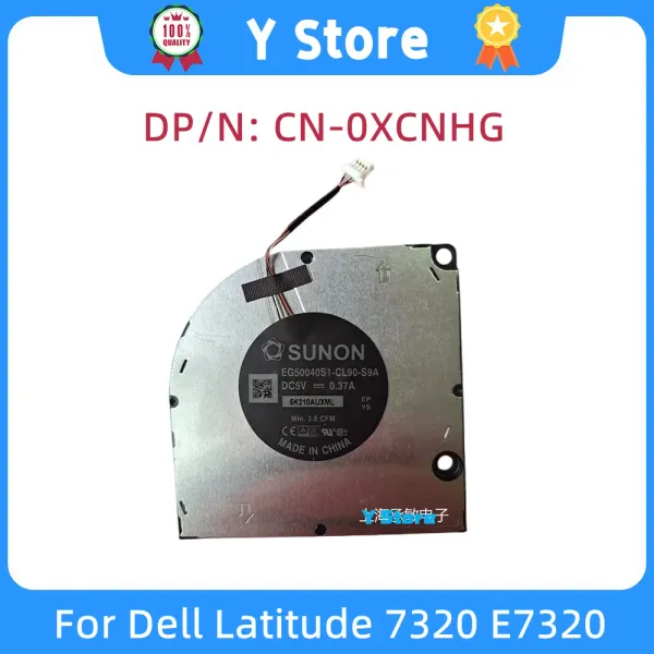 Pads y Conservare la nuova ventola CPU di dispositivo di raffreddamento del laptop adatto per Dell Latitude 7320 E7320 0xcnhg DC 5V 0.37A EG50040S1CL90S9A MIN 3,5 CFM