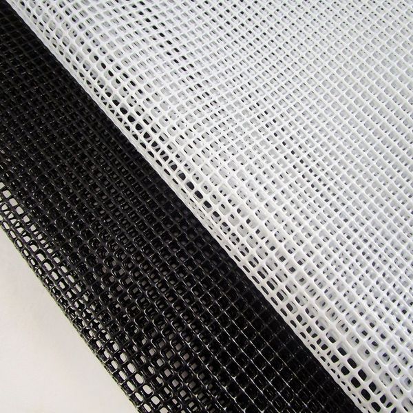 Neu 90 cm*135 cm neuer PVC beschichtetes Mesh Stoff für Lounge -Stühle Netz Stoff DIY LEBENS Garten Dekorative Material Tuch Schwarz Weiß