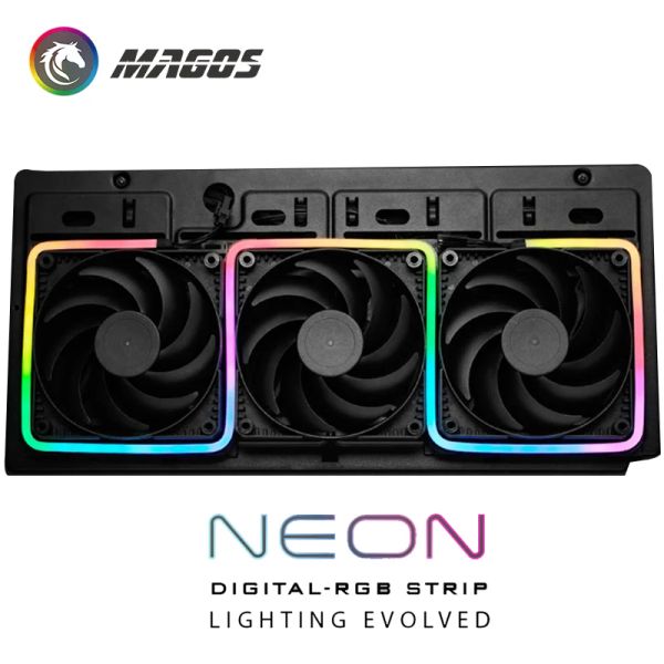 Soğutma Phanteks PC Case Mod Dijital RGB Neon LED Kit, 5V 3pin Argb LED Strip Desteği ASUS/GIGA/MSI SYNC