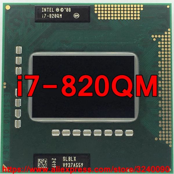 CPUs Original Lntel Core i7 820qm 1.73GHz i7840qm Quadcore i7 820q PGA988 SLBLX Mobile CPU -Laptop -Prozessor Kostenloser Versand