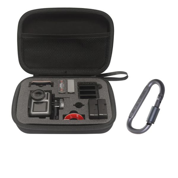 Acessórios Caixa de caixa portátil Adaptador de bateria Caixa de armazenamento base para DJI OSMO Action Sport Camera Acessório