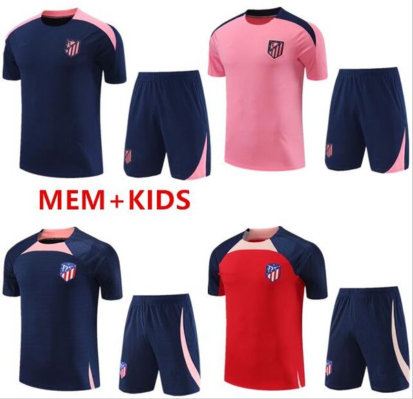 2024 2025 Erwachsene Kinder Atletico Madrid Sportswear Chandal Futbol Football Training Anzug 24 25 Madrid Sportswear Set Men Fußballweste