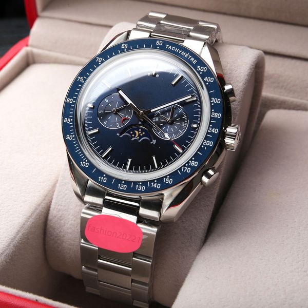 AAA смотрит высококачественные мужские часы Master полностью автоматические механические часы Steel Strip Luxury o Бренные наручные часы