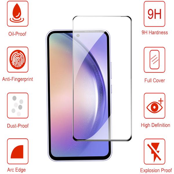 Für Samsung A54 Glass, Samsung ein 73 5G -Glas für Samsung Galaxy A73 A54 Temperiertes Glas Samsung A53 A33 Protective Glass Samusng A 54 Galaxy A13 Film Galaxia A 53 Samsung A73 Screen Protector Galaxy A54 Glass 2023 New New