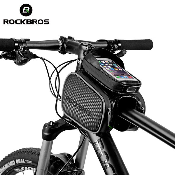 Rockbros Rain -Respenge Bicycle Bag Сенсорный экран Телефон Top Tub