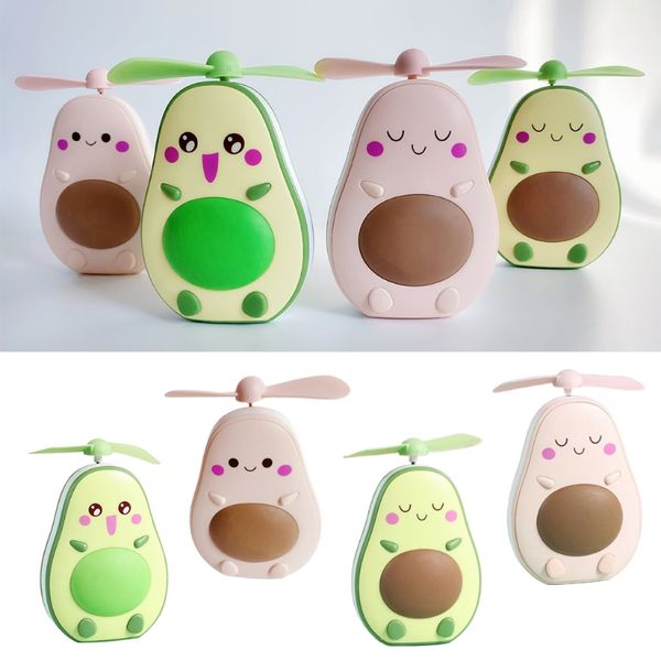 Lampada fantasiosa USB Mini Avocado Fans Portable Hold Piccoli Fan Originalità adorabile Night Light Makeup Mirror Specchio Lampada