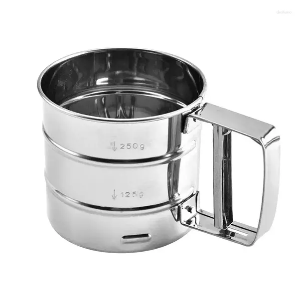 Backwerkzeuge Pulvermehl Mesh Sifter Cup Shaker Edelstahl Sieb Backbecher Sieb für Zucker Kuchen Gebäck Piesdesserts