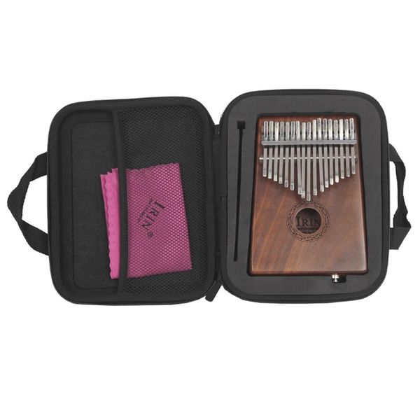 Irin à prova de choque Kalimba Bolsa de piano de piano MBIRA Caixa resistente à água com luvas de dedo Teclado de parada de teclado Acessórios para instrumentos