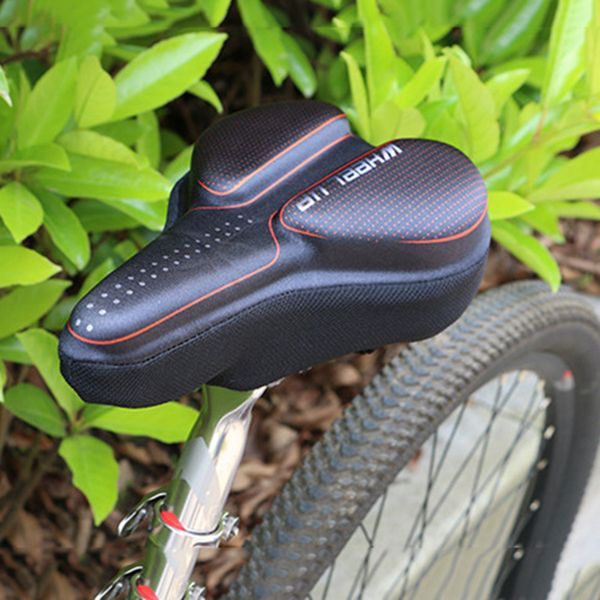 3D -Gel Fahrrad Sattelabdeckung Männer Frauen Mtb Road Cycle Selle Velo Route Coprisella Bici assiento bicicleta Gel Weiche Fahrradsitzabdeckung