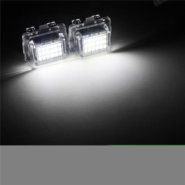 2 PCs Canbus LED -Auto -Nummernschild -Leuchte -Montage für Mercedes Benz W204 W212 W216 W221 W207 W218 Auto Lamp Luces 6000K