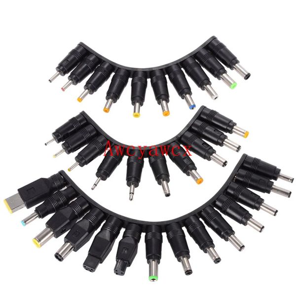 34pcs Universal 5.5mm 2,1 mm DC CA Adaptador de energia Dicas de conector kits para lenovo thinkpad laptop suprimento de carregador