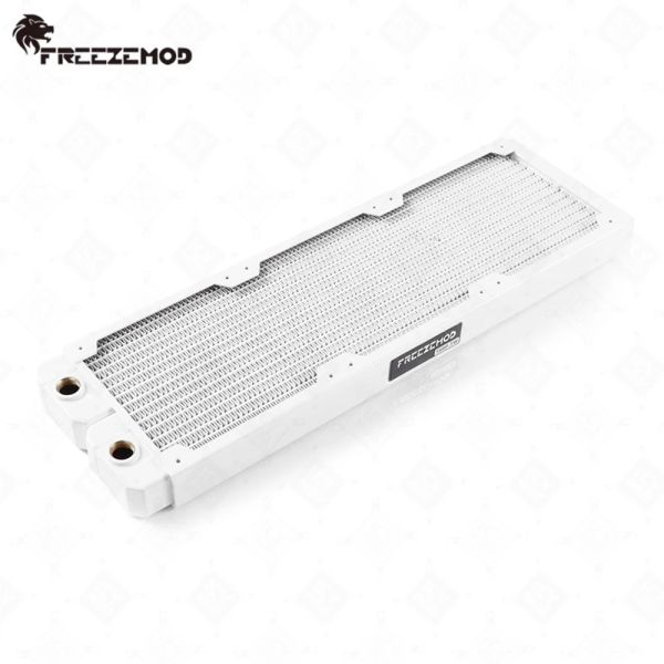 Kühlung Freezemod 360 mm weißer Kupferkühler G1/4 Gewinde PC Wasserkühler Kupfer Flüssigkeit Kühlung 12 cm Lüfter TSRPTWWHITE360