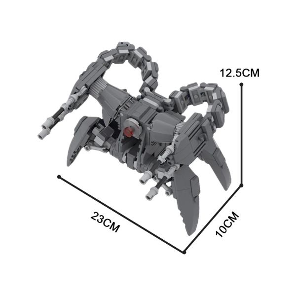 MOC Destroyer Mecha Battle Robot Yapı Taşları Set Uzay Savaşları Metal Scorpenek Annihilatör Oyuncakları Çocuk Hediyeleri