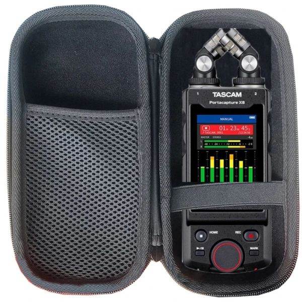 Accessoires Neueste EVA Hard Outdoor Travel Storage Bag mit Deckhülle für Tascam X8 Professional Audio Recorder