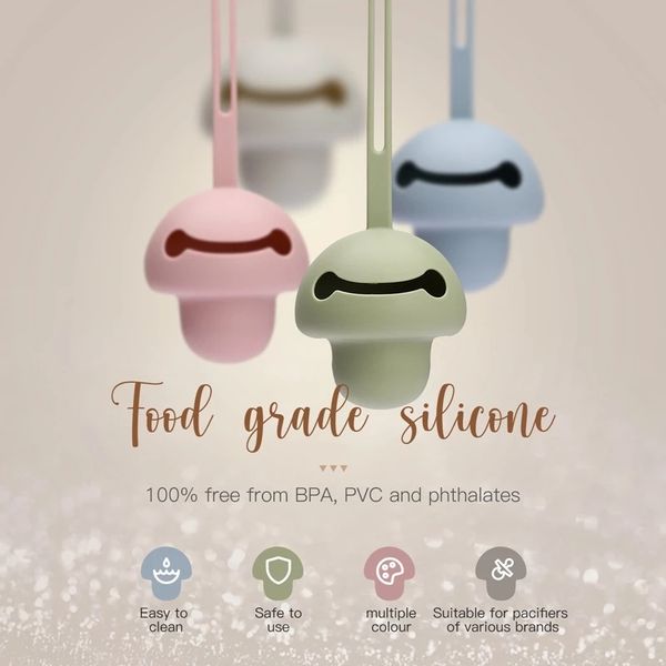 Baby Smiley Face Solder BPA BPA Free Easy To Clean Limpo Infantil Soother Caixa de Contêiner Caixa de Armazenamento de Silicone Grade Food Grade