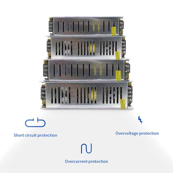 Длинная скамейка питания AC DC 220V до 12 В 24 В 3А 5A 8A 10A 12A 15A 20A 30A 30A LAB LAB LAB Transformer 12V 24V светодиодный драйвер