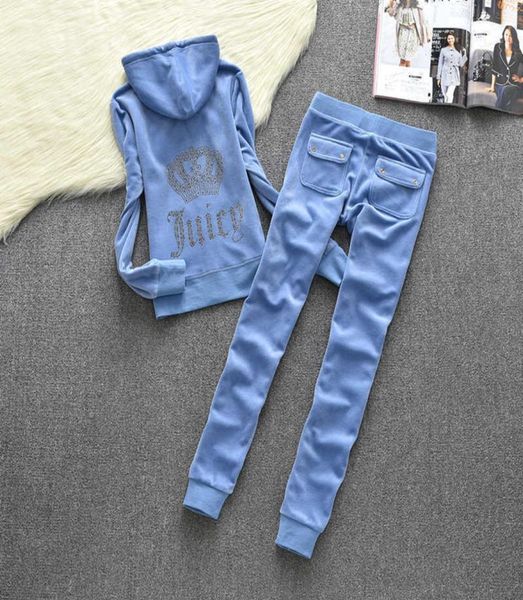 Apple Fashion Casual Letter Letter Drucken Stoff Tracksuits Veloranzug Samt Reißverschluss Sweatshirt Tops und Sweat Pant Set Samt S6634286