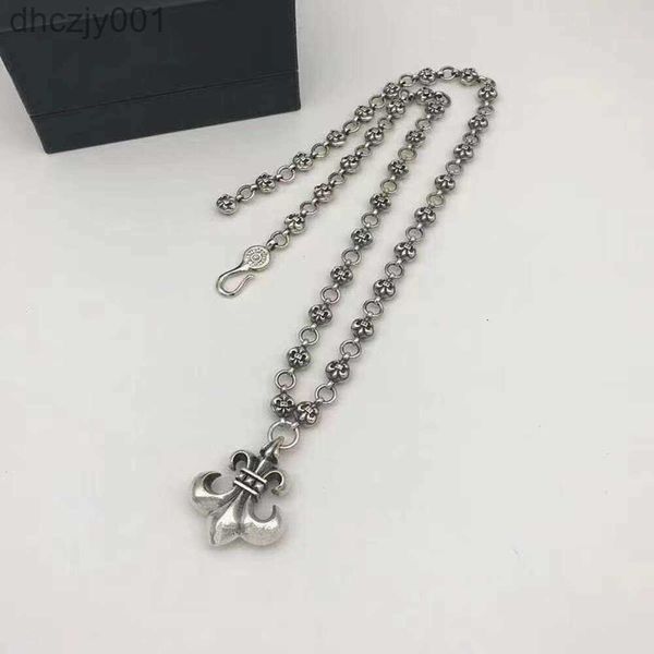 2024 Дизайнерский бренд Cross CH Ожерелье для женщин Chromes High Boat Anchor Flower Sendation Silver Plated Chain Sweater Heart Men Classic Jewelry Hearch Hj75 MD6D