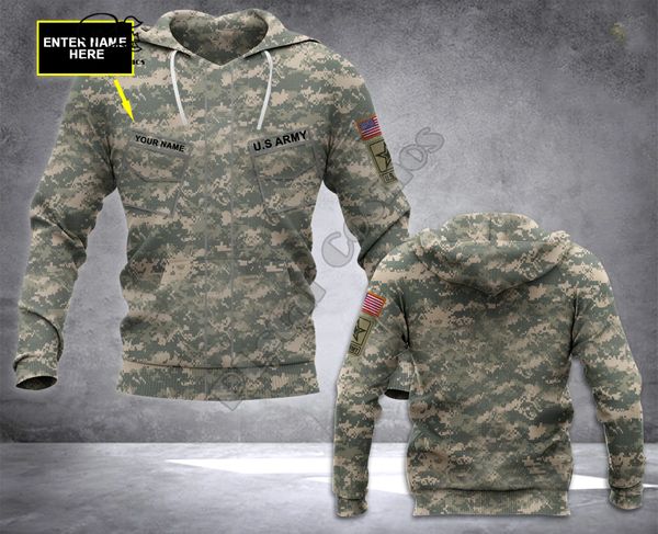 USA POLANDA USA Australia dell'esercito militare britannico Soldato veterano mamo pullover 3dprint uomini/donne con cappuccio per camicia da streetwear A1