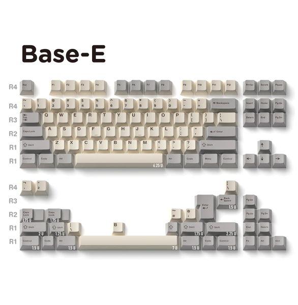 Teclados leite cinza amarelo deserto design PBT Chaps para cereja mx gateron kailh caixa ttc interruptor cruzado teclado mecânico 68 980 87