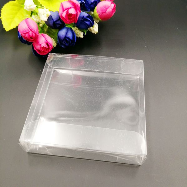 50pcs ax7x7 Clear Pvc Hediye Kutusu Ambalaj Düğün Mücevherat için Küçük Plastik Kutular Noel Oyuncak Şeffaf Hediye Kutuları