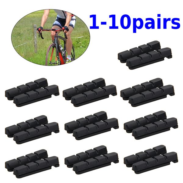 2-20pcs Fahrradbremsblock Roadbike Bremsblocks Schuhe für Legierungsfelgen Dura Ace Ultegra 105 Patronen Outdoor Reitradbremse