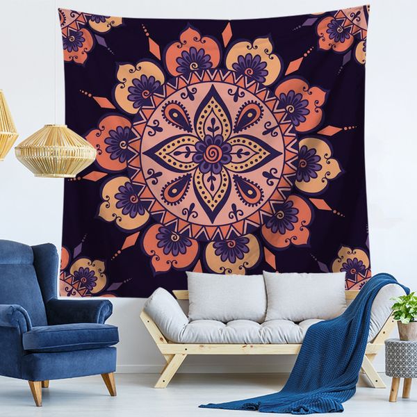 Mandala Flowers Dream Catcher Impresso Parede pendurada Tapestry Praia Towel Tootes hippie colaboração cigana ioga tapete de tapete de tapete Tippet