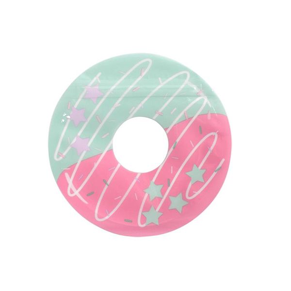 10pcs Donuts Plastiktüte Hochzeits Geburtstag Cookie Candy Food Grade Geschenkverpackungstaschen gegen sich selbst Klebstoff Party Gefälligkeiten