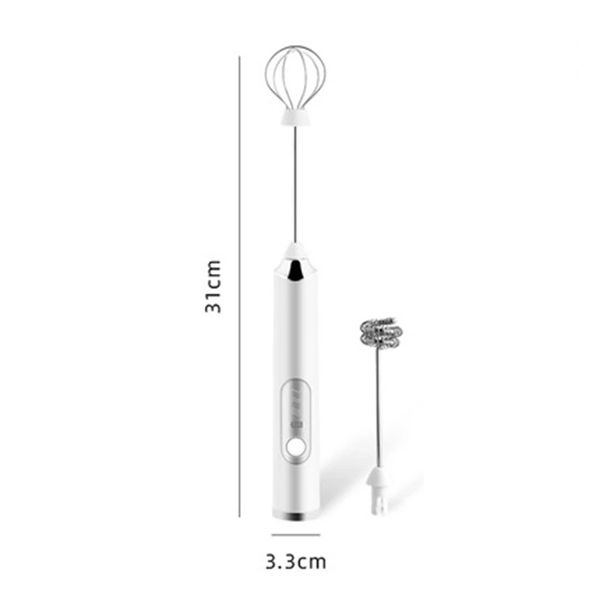 3 Modi Electric Handheld Milk Frother Mixer mit USB -Ladegerät Blasenhersteller Whisk Mixer für Kaffee Cappuccino Multifunktion