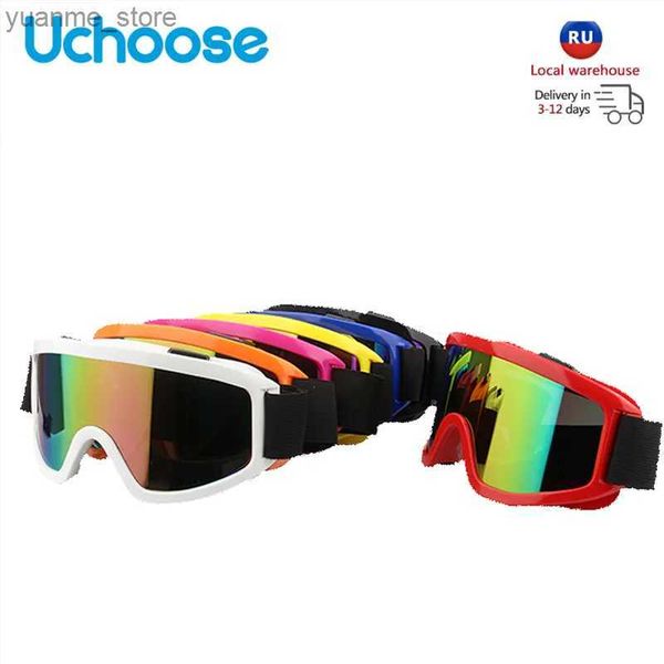 Occhiali per occhiali esterni occhiali protettivi elmetti per moto sport per esterni antivento e occhiali da polvere Snowboard Goggles Motorcycle Off-Road Riot Control Y240410