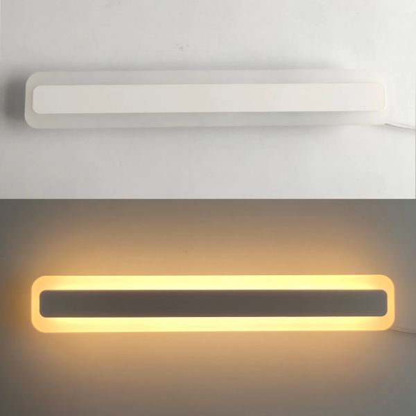 Lampade a parete a LED moderne bagni da bagno Luci a specchio a led 40/52/80 cm AC85-265 V Luci da parete acrilica Luci del corridoio DECIFICA