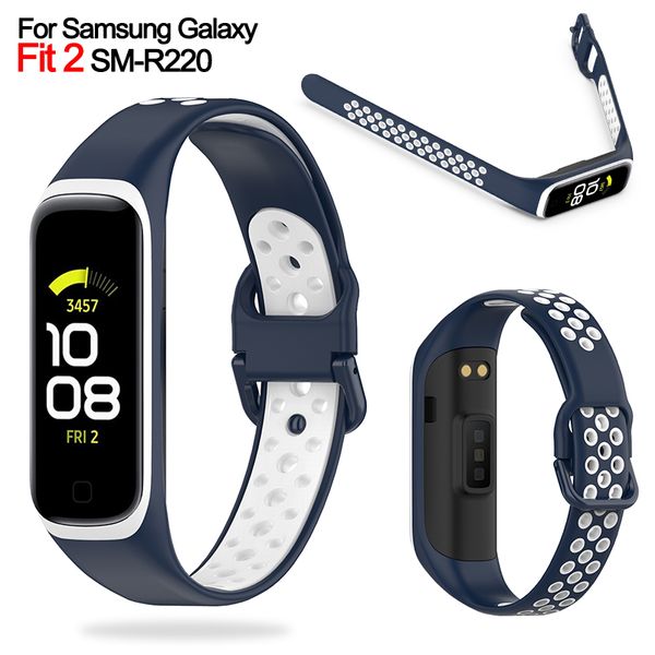 Новый силиконовый ремешок для Samsung Galaxy Fit 2 SM-R220 Band Smart Watch Bracelet для Galaxy Fit2 Soft Forist Correa Accessories