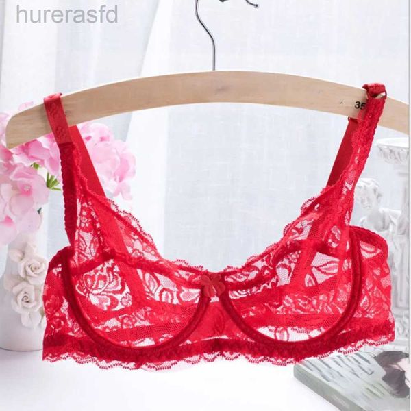 Bras 2021 feminino confortável lingerie sexy renda transparente sutiã sutiã de sutiã preto marinho púrpura branca Apricot 240410