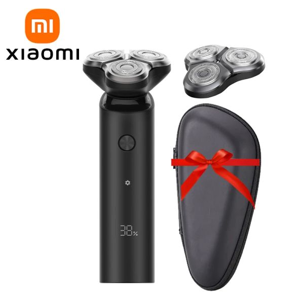 Shavers xiaomi mijia s500 rasoio elettrico taglialette triplo lama trimmer per uomini rasatura bagnata a rasatura bagnata lavabile per la barba da taglio della barba rasoio