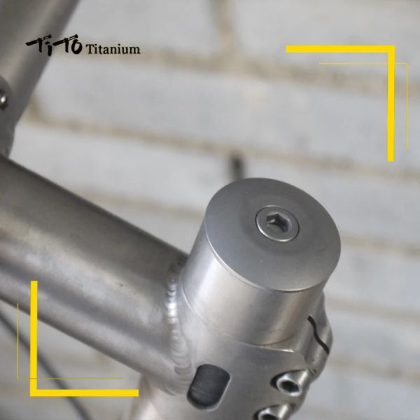 Tito Mountain Bike Caps Bicycle Parts Titanium CNC Headset Cap e Titanium Bolt M6*30