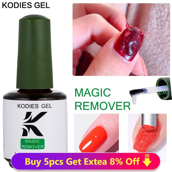 Kodies Gel Magic Remover Gel Nagellack 15 ml Starke Burst Semi Permanent Gel Remover Reiniger Flüssigkeit Maniküre Nägel Kunstwerkzeuge