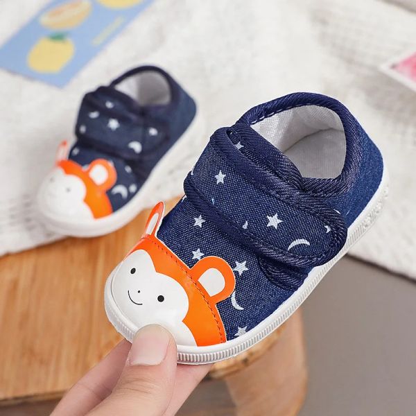 Turnschuhe Baby -Boy -Schuhe mit Sound 2020 Herbst Kleinkind Mädchen süßer Cartoon Walking Schuh weiche Boden Lowtop Sneakers lässig und komfortabel