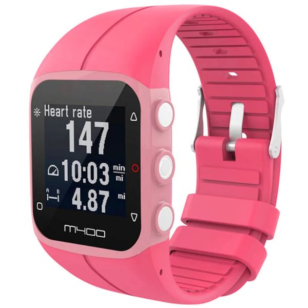 Cinta de relógio de reposição colorida para Polar M430 GPS executando relógio inteligente Silicone Sport Band para acessórios Polar M400