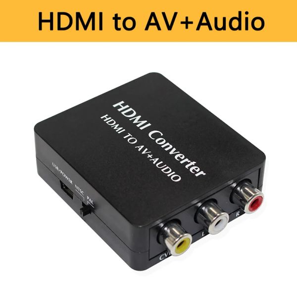 Converter HDMI para AV RCA Audio Spdif Optical Toslink Coaxial 1080p Conversor para DVD PS3 com cabo USB