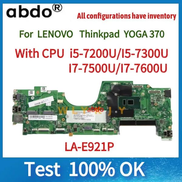 Mainboard Mainboard lae291p. Per Lenovo Thinkpad Yoga 370 Laptop Motherboard.Con i3 i5 i7 7a gen cpu e 8g RAM.01HY157/01HY149/01HY165