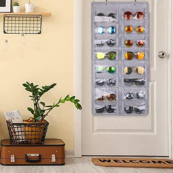 Stume da stoccaggio Muro Organizzatore da sole Organizzatore da sole Organi per polvere universale Pochi di occhiali Hoder Portable Foltiblewall Case per gli occhiali