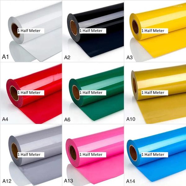 Adesivos de janela 9 PCs Conjunto de 30x50cm PVC Transferência de calor Filme Pressione Máquina de camiseta Ferro na impressão htv Roupas diy