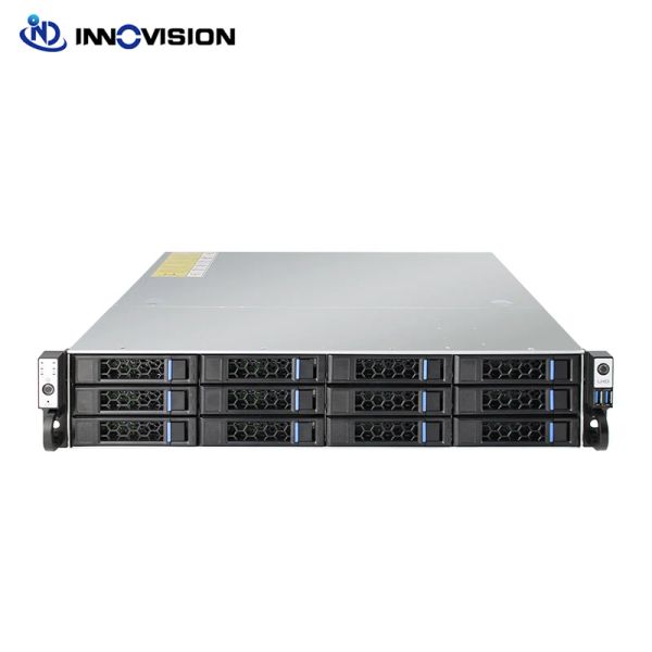 Torri NUOVA CASO DI SERVER HOTSWAP 12BAYS 12BAYS 12BAYS con backplane HD Mini Mini SAS da 12 g con 2xsff8654 NVME e 3xsff8643 12 GB Interfaccia