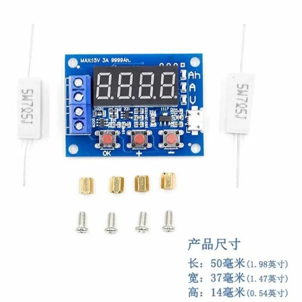 ZB2L3 Pil Test Cihazı LED Dijital Ekran 18650 Lityum Pil Güç Testi Direnci Kurşun-Asit Kapasite Dahası Ölçer