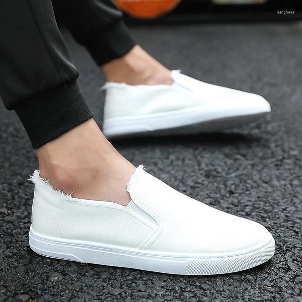 Sapatos casuais Mazefeng Brand Men Canvas Boat Banco respirável Vulcanize alpargelims tênis Man Spots Supotos pretos cáqui preto