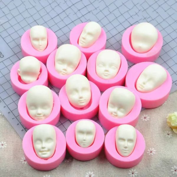 1pcs 3D Women Clay Bambola per bambole Stampo stampo stampi artigianali fatti fatti fatti fai da te silicone stampo stampo stampi per decorazioni per torta