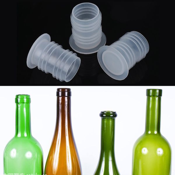 10pcs/Impostare nuovi tappi di sigillatore per bottiglie PE di sostituzione del vino in plastica bianco in plastica PAPS CAPPAGGIO STRUMO DI CHITCH CHITCH CUSCINE