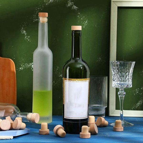 Bolhas de garrafas de vinho tampões de cortiça em forma de t para Wine Cork Stopper Rolhas de vinho reutilizáveis de madeira e borracha (12 peças)