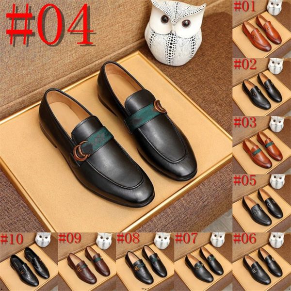 26 Model Luxuosa de sapatos de couro de couro preto de patente Metal Decoração de metal de dedos de dedo de dedos casuais de caça de vestido de gestão de festas de festas de luxuos